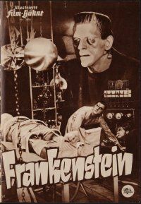 8g247 FRANKENSTEIN German program R57 many different images of Boris Karloff as the monster!
