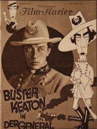 8g030 GENERAL German program '27 wonderful art of Buster Keaton by Hap Hadley!