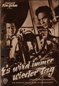8g269 HIGH & THE MIGHTY Film-Buhne German program '54 Wellman, John Wayne, Claire Trevor, different