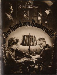 8g036 HOUND OF THE BASKERVILLES German program '37 German Sherlock Holmes adaptation!