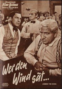 8g289 INHERIT THE WIND German program '60 Spencer Tracy, Fredric March, Gene Kelly, different!