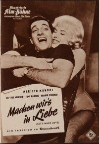 8g317 LET'S MAKE LOVE Film-Buhne German program '60 sexy Marilyn Monroe, Yves Montand, different!