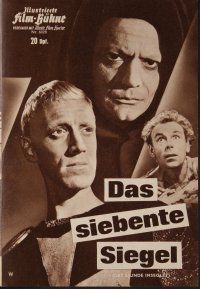8g386 SEVENTH SEAL German program '62 Ingmar Bergman's Det Sjunde Inseglet, Max von Sydow