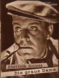 8g057 SHERLOCK HOLMES German program '37 many images of Hermann Speelmans as the detective!