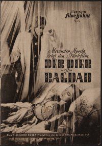 8g404 THIEF OF BAGDAD German program '49 Conrad Veidt, June Duprez, Rex Ingram, Sabu, different!