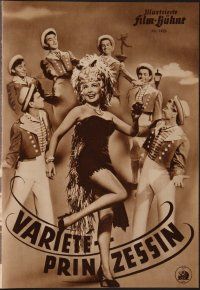 8g418 WABASH AVENUE German program '52 sexy Betty Grable & Victor Mature, different images!