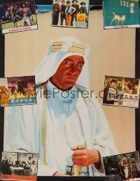 8h012 LOT OF 24 TRIMMED LOBBY CARDS lot '60 - '66 Lawrence of Arabia roadshow portrait + more!