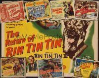 8h013 LOT OF 21 COWBOY WESTERN TITLE LOBBY CARDS lot '41 - '52 The Return of Rin Tin Tin + more!