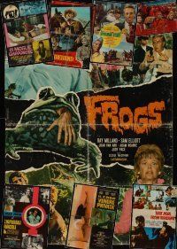 8h025 LOT OF 19 FOLDED LARGE ITALIAN PHOTOBUSTAS lot '62 - '73 Frogs, Caesar the Conqueror + more!
