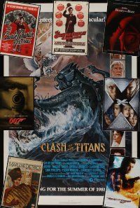 8h039 LOT OF 28 UNFOLDED AND FORMERLY FOLDED ONE-SHEETS lot '40s - '00s Clash of the Titans adv+more