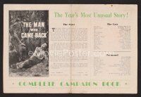 8h302 SWAMP WATER English pressbook '41 directed by Jean Renoir, The Man Who Came Back!