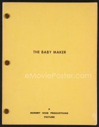 8h194 BABY MAKER script '70 screenplay about a surrogate mother by director James Bridges!