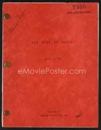 8h214 LIFE OF RILEY revised final shooting script August 24, 1948, screenplay by Irving Brecher!