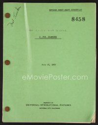 8h218 MAN COULD GET KILLED revised first draft script Jul 1962, by T.E.B. Clarke, D for Diamonds!