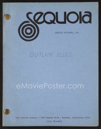 8h225 OUTLAW BLUES revised first draft script January 21, 1976, screenplay by B.W.L. Norton!