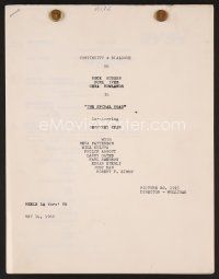 8h230 SPIRAL ROAD continuity & dialogue script May 14, 1962, screenplay by Mahin & Paterson!