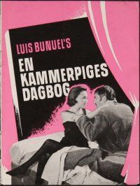 8h152 DIARY OF A CHAMBERMAID Danish program '66 Jeanne Moreau, directed by Luis Bunuel!