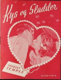 8h164 KISS & TELL Danish program '48 Jerome Courtland gets love and kisses from Shirley Temple!