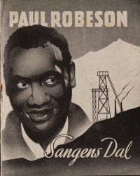 8h177 PROUD VALLEY Danish program '40 different images + artwork of star Paul Robeson!