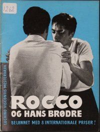 8h180 ROCCO & HIS BROTHERS Danish program '60 Luchino Visconti Rocco e I Suoi Fratelli, different!
