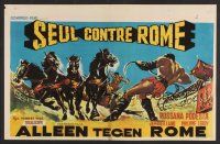 8j561 ALONE AGAINST ROME Belgian '62 Solo contro Roma, sword & sandal, cool action art by Wik!