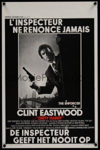 8j604 ENFORCER Belgian '76 really cool image of Clint Eastwood as Dirty Harry by Gold!