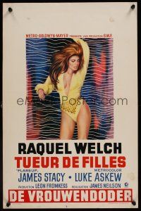 8j609 FLAREUP Belgian '70 most men want super sexy Raquel Welch, but one man wants to kill her!