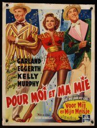 8j616 FOR ME & MY GAL Belgian '40s Judy Garland, Gene Kelly, cool Broadway design!