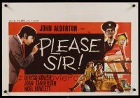 8j694 PLEASE SIR Belgian '71 John Alderton, English comedy, wacky artwork!