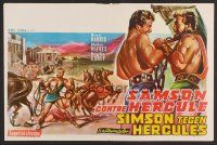 8j708 SAMSON Belgian '61 Brad Harris, Walter Reeves, sword & sandal artwork!