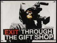 8j257 EXIT THROUGH THE GIFT SHOP teaser DS British quad '10 Banksy, bizarre image!