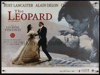 8j279 LEOPARD British quad R03 Luchino Visconti's Il Gattopardo, Lancaster & Claudia Cardinale!