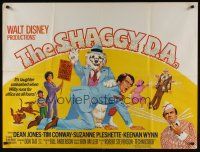 8j297 SHAGGY D.A. British quad '77 Dean Jones, Walt Disney, wacky different artwork!