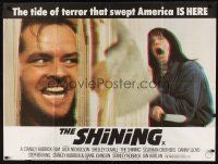 8j298 SHINING British quad '80 Stephen King & Stanley Kubrick horror masterpiece, Jack Nicholson!
