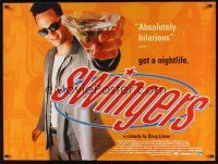 8j308 SWINGERS DS British quad '97 Vince Vaughn, directed by Doug Liman!
