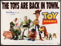 8j312 TOY STORY DS white British quad '96 Disney & Pixar cartoon, great image of Buzz, Woody & cast
