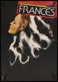 8j182 FRANCES Czech 11x16 '82 Jiskra art of Jessica Lange as cult actress Frances Farmer!
