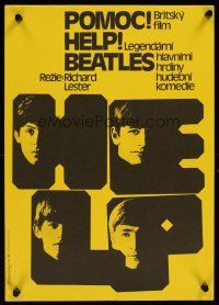 8j186 HELP Czech 11x16 R86 The Beatles, John, Paul, George & Ringo, rock & roll classic!
