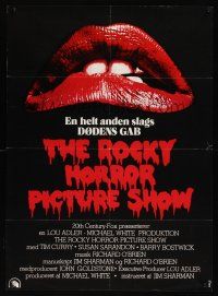 8j408 ROCKY HORROR PICTURE SHOW Danish '75 classic close up lips image, a different set of jaws!