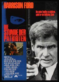 8j087 PATRIOT GAMES German '92 Harrison Ford, Anne Archer, Tom Clancy!