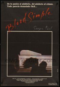 8j100 BLOOD SIMPLE Spanish '85 Joel & Ethan Coen, Frances McDormand, cool different noir image!