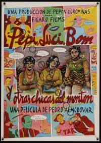 8j131 PEPI, LUCI, BOM Spanish '80 Pedro Almodovar, cool artwork by Ceesepe!