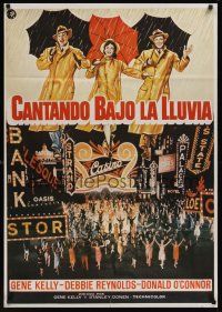 8j142 SINGIN' IN THE RAIN Spanish R82 Gene Kelly, Donald O'Connor, Debbie Reynolds!