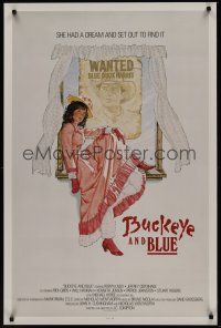 8k088 BUCKEYE & BLUE  1sh '88 Robyn Lively, Jeff Osterhage, great Tanenbaum artwork!