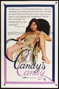 8k091 CANDICE CANDY  1sh '76 Sylvia Bourdon,  x-rated, Al Goldstein loved it, Candy's Candy!
