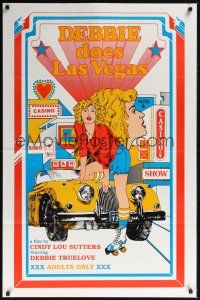 8k139 DEBBIE DOES LAS VEGAS  1sh '82 Debbie Truelove, wonderful sexy gambling casino artwork!