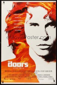 8k156 DOORS  1sh '90 cool image of Val Kilmer as Jim Morrison, directed by Oliver Stone!