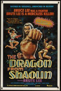 8k157 DRAGON FROM SHAOLIN  1sh '70s Brute Lee's sure to kill you with his buzz saw fist!