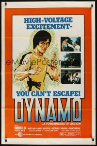 8k166 DYNAMO  1sh '80 Bruce Li is a powerhouse of action, high-voltage excitement you can't escape!