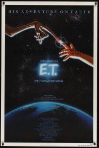 8k167 E.T. THE EXTRA TERRESTRIAL  1sh '83 Steven Spielberg classic, John Alvin art!